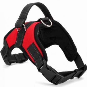 Dog Chest Strap Traction Rope Explosion proof Flushing Dog Chest Strap (colour: Black, Specifications (length * width): L)