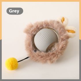 Cat Toy Self-Hi Funny Cat Rolling Ball Pets Relief Toy Pet Products (Option: Plush Cat Ball Gray)